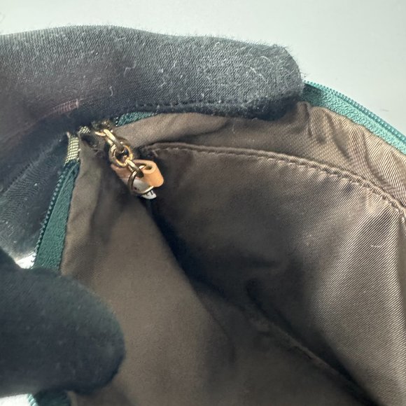 Dooney & Bourke Green DB Monogram Canvas Wristlet - Picture 12 of 12